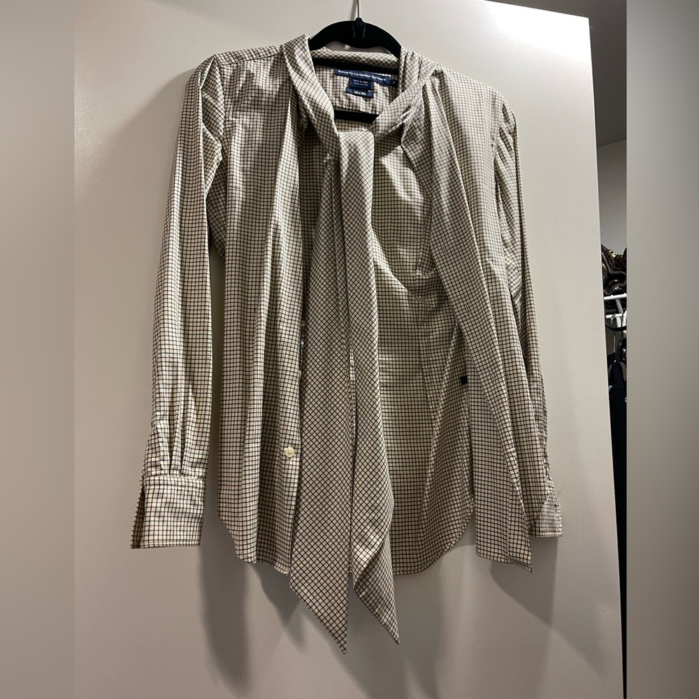 Shirt with built in tie